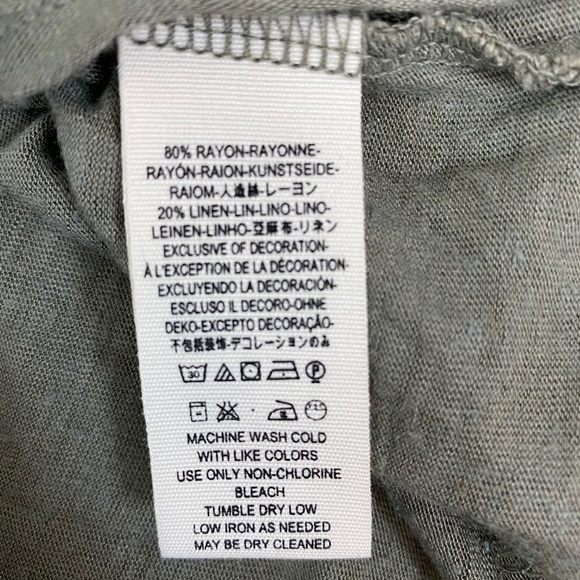 Free People Olive Green Ruffle Button Blouse XS - Picture 5 of 6